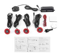 Car Reverse Backup-Parksensor-Radarsystem, 16,5 mm Auto-eingebauter Backup-Radarsensor-Umkehrhilfe mit Audio-Summer-Zusatzsatz(Grau)