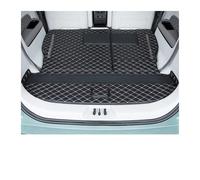 Car Trunk Liner Trunk Protector Mat Leder-Kofferraummatte passend für Dongfeng Forthing M4 U-Tour 2024 2025 6-Sitzer Anti-Schmutz-Laderaumabdeckung(3pcs Black beige)