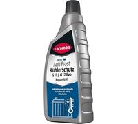 Caramba Anti Frost Kühlerschutz Konzentrat G11/G12 Evo, Frostschutz bis -50 °C und Kühlflüssigkeit im Sommer, Korrosionsschutz, mit Silikat, 1 l