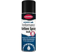 Caramba Performance Ketten Spray Weiß, Kettenfett für Motorräder ohne PTFE, Sprühfett mit Verschleiß- und Korrosionsschutz, O-, X-, Z-Ring, 300 ml