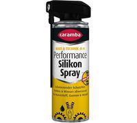 Caramba Performance Silikon Spray, Gleitspray zum Pflegen und Schützen, Schmieröl für Kunststoff, Gummi und Metall, Farblos und Geruchsarm, Dualer Sprühkopf, 300 ml