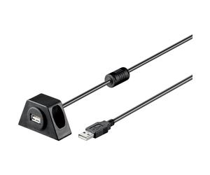 Caratec USB-Verlängerung 2 m mit Einbaubuchse
