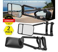 Caravanspiegel R+L Anhängerspiegel Wohnwagen Auto Aufsetzspiegel Zusatzspiegel