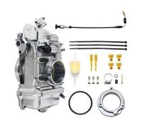 Carb Motorradvergaser Für Mikuni HSR TM42 42 Mm HSR45 45 Mm HSR48 48 Mm Für EVO Für Evolution Für Pumper Vergaser Mit Düsen Motorrad Vergaser(HSR45 with cable)