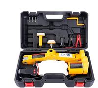 CarBole 3T Elektrischer Scherenwagenheber, Auto Wagenheber 12V mit Fernbedienung, Reifenwechsel Scherenlift Für SUV PKW MPV,12-45cm Gelb