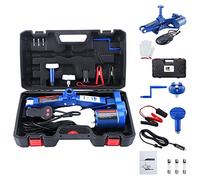 CarBole Elektrische Scherenwagenheber 3T 12V Wagenheber mit Ferbedienung für PKW SUV MPV Max 3T, Werkzeuge für Reifen & Räder,Blau