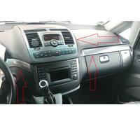 Carbon Dekor Set für MERCEDES VITO-VIANO W639 Bj.2003-2005 mit Aut.Klima 3 tlg.