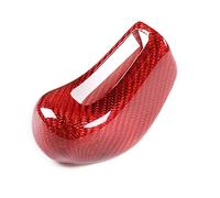 Carbon Fiber Auto Getriebe Shift Kopf Abdeckung Rahmen Garnieren Aufkleber Für Maserati Für Ghibli Für Quattroporte 2013-2018(Carbon Fiber Red)