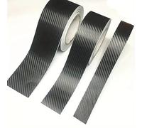 Carbon Folie | Autofolie schwarz| Hochwertige Schutz- & Dekorfolie, 3m x 10cm, PET | Wasserdicht & Selbstklebend | Für Karosserie & Innenraum | Autoaufkleber Tuning | CARTAPE