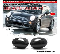 Carbon Optik Ersatz Elektrisch Spiegelkappen Für MINI Cooper R50 R52 R53 2000-08