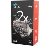 Cardo Freecom 2x Duo Kommunikationssystem Doppelset, schwarz