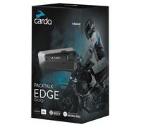 Cardo PACKTALK Edge Motorrad Bluetooth Kommunikationssystem Headset Gegensprechanlage - Doppelpack