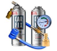 CARFIX, Kältemittel Ersatzgas r1234yf Auto Klimaanlage Nachfüllset - Klimaanlage Wohnmobil - entspricht 660g, 2 Dosen, 5in1, 235g,