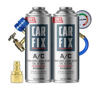 CARFIX, Kältemittel Ersatzgas r1234yf Auto Klimaanlage Nachfüllset - Klimaanlage Wohnmobil - entspricht 660g, 2 Dosen, 5in1, 235g,