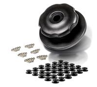 CARGO VA Intelligent Vehicle Accessories 30 Rundknöpfe mit Schrauben - Planenknöpfe - perfekt zum Befestigen von Anhängernetzen und Planen