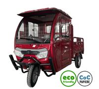 Cargo Volt Elektro Lastenrad Lasten-Dreirad Voll-Kabine Pritsche 45km/h 72V