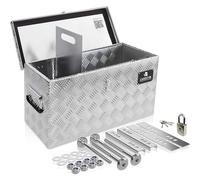 Deichselbox mit Halterung 50x17x20 Staubox anhänger Riffelblech Gurtkiste