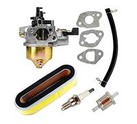 Carkio Ersatz Vergaser-Luftfilter, Zündkerze, Kraftstofffilter-Set Compatible with Honda GXV120 GXV140 GXV160 Motoren HR194 HR195 HR214 HRA214 HR215 HR216 HRA216 HRC216 Rasenmäher.