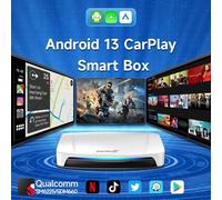 8G+128G CarlinKit Android 13 Mini CarPlay AI Box Qualcomm 8-Core Wireless Android Auto Adapter