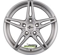 Carmani 15 Oskar kristall silber 6.5x16 ET48 - LK5/112 ML57.1 Felge Alu