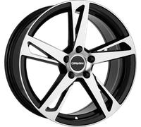 Carmani 16 Anton, 6.5x16 5/105 ET38, schwarz Front poliert