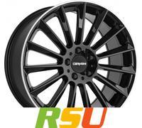 Carmani 17 Fritz black lip polish 8x19" ET43 LK5 112 ML 66.6 Alufelgen 19 Zoll