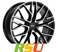 Carmani 20 Ludwig black polish 7.5x17" ET35 LK5 120 ML 72.6 Alufelgen 17 Zoll