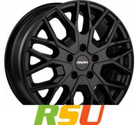 Carmani 20 Ludwig black matt 7.5x18" ET53 LK5 118 ML 71.1 Alufelgen 18 Zoll