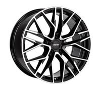Carmani 20 Ludwig Black Polish Alufelge 17 Zoll ET45 5x108 ML63,4