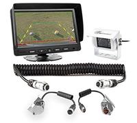 Carmedien Anhänger Rückfahrsystem CM-AHRFS1 mit Rückfahrkamera für Hänger mit Trailer Kabel Rückfahrvideosystem 24V 12V
