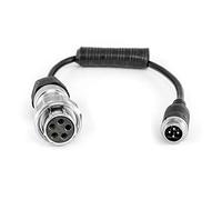 Carmedien Anschlussstecker für cm-Rad Dose Rückfahrkamera Anhänger Anschluss Stecker 4-Pin Anschlußdose PKW Wohnwagen Caravan