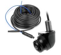 Carmedien mini Kamera mit 210° Ultra Weitwinkel, Set 15m Kabel, 12V 24V IP69K Rückfahrkamera, Seitenkamera, Frontkamera