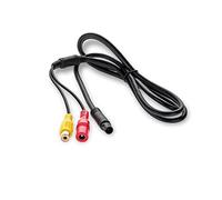Carmedien Rückfahrkamera Adapterkabel Mini 6-Pin auf Cinch Buchse und Niedervoltbuchse zur Spannungsversorgung Anschlusskabel Rückfahr Kamera System