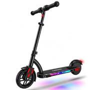 Caroma Elektroroller für Kinder von 6-12 Jahren, 150W Motor bis 16 km/h E Scooter, Faltbarer E Roller mit Bunte Leuchten & LED-Display，80 Min. Fahrzeit, Einstellbare Geschwindigkeit & Höhe