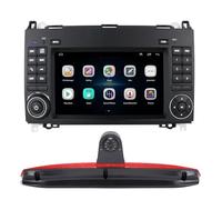 CarPlay Android Autoradio 7 Zoll Bildschirm + Einparkhilfe HD Bremsleuchte Rückfahrkamera Ersatz für Mercedes Benz Vito Mixto W639/Mercedes Benz Vito 639 Bj 2019 W447 109 111 114 BLUETEC LWB 2 Door