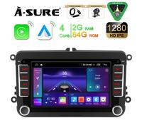 CarPlay Autoradio Android15 DAB+ Kamera Für VW GOLF 5 6 Tiguan Touran Caddy Polo