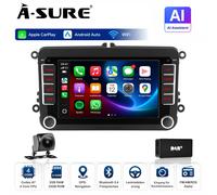 CarPlay Autoradio Android16 DAB+ Kamera Für VW GOLF 5 6 Tiguan Touran Caddy Polo