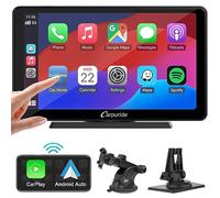 Carpuride C3 Wireless Carplay & Android Auto Autoradio, Tragbares 7 Zoll HD Touchscreen Auto Stereo Empfänger mit AirPlay Link Spiegeln,Bluetooth,Navigation,Siri,FM/AUX.