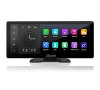 Carpuride Kabelloses Tragbares Carplay & Android Auto Autoradio, 10,3 Zoll 1080P Touchscreen, Mirror Link, GPS, Siri, FM