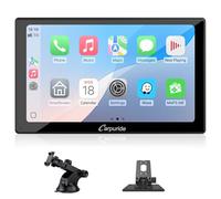 Carpuride V9 Tragbares Autoradio, kabellos Carplay & Android Auto, 9 Zoll 1080P HD-Touchscreen-Radio mit BT 5.0, Mirror Link, Light-Sense-Unterstützung, Wohnmobil