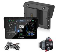 CARPURIDE W502BS Pro für BMW-Motorrad, CarPlay & Android Auto, Dual-Bluetooth, 5 Zoll Wasserdichter GPS-Navigations Bildschirm, Datenablesung, Native Wonder, TPMS, Lichtsensor, Musikfreigabe