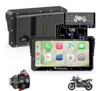 Carpuride W602BS Pro Carplay Bildschirm für BMW Motorrad Nativ Wonder Wheel | Datenlesen, Kabellos CarPlay & Android Auto, 6,25" Wasserdichter Touchscreen, OTA, Dual Bluetooth, Intercom, SOS, Navigation.