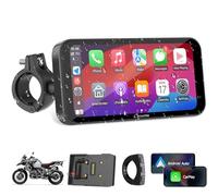Carpuride W603B Motorrad-Carplay-Bildschirm für BMW R1200GS R1250GS S1000XR, 6,3 Zoll Wasserdichter Touchscreen, Tragbare Carplay/Android Auto GPS-Navigation für Moto