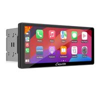 Carpuride YT103S Doppel-DIN-Autoradio - Kabelloses CarPlay und Android Auto mit Rückfahrkamera, 10,3-Zoll-HD-Touchscreen, GPS-Navigation, Bluetooth-Musik, Mirror Link, USB, FM, SWC
