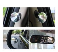 Carstylingshop Zusatzspiegel rund 5 cm konvex selbstklebend verstellbar Toter Winkel