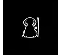 Cartoon Rückansicht Hund Aufkleber für Fahrzeug, Scheibenwischerbereich, Dekoration, sonnenbeständiges PVC, verblasst nicht, lustiger, beweglicher Schwanz, Katze, Autoaufkleber, Fensterwischer