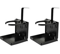 CARTREND Auto Getränkehalter klappbar Dosenhalter Flaschenhalter Trinkhalter Becherhalter für Lüftung mit Klemmbügel, schwarz (Packung mit 2)