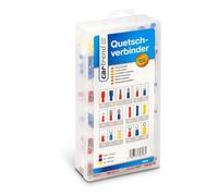 CARTREND Quetschverbinder Set 180 Teile, Auto KFZ Steckverbinder Flachstecker