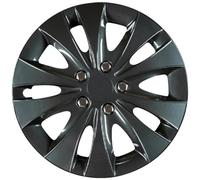 Cartrend 70289 Cartrend Radzierblenden Set Storm, 16 Zoll, Schwarz - 4-er Set