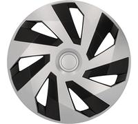 Cartrend Radzierblenden Flow 15 Zoll silber schwarz, 4 Stück - [0680252084]